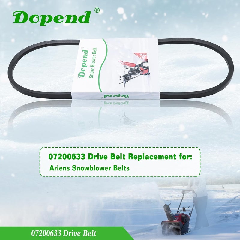 Dopend 07200633 Drive Belt 3/8’’ x 33’’ for Ariens Deluxe 24, Deluxe 28 Snow Blower, Replaces Ariens 07200633, 07200739 Auger Drive Belt - Image 2